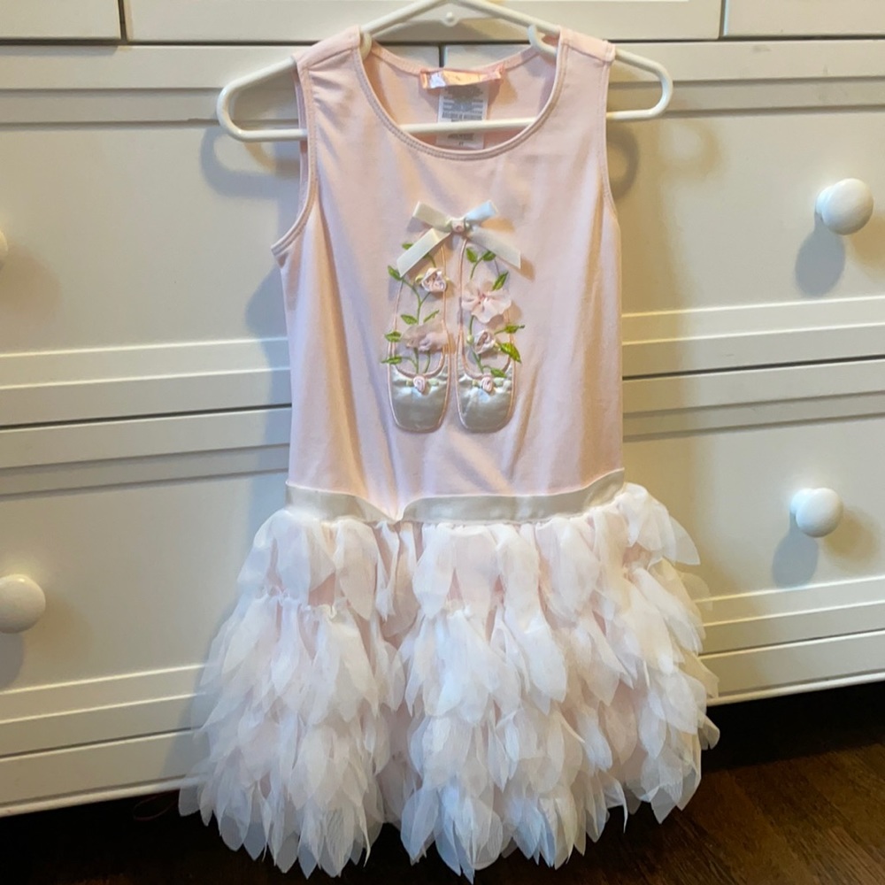 Biscotti girls size 4t ballerina slipper dress